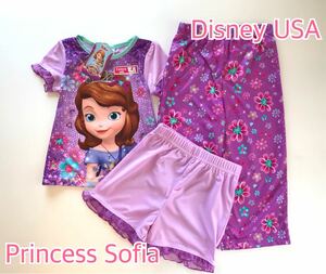 ■新品!最後DisneyUSA【Sofia ソフィア】超Cuteパジャマ3点セット4歳