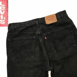 漢の定番は世界共通 USA製 先染め Levi’s 505 ジーパン W38ストレート ブラックデニム ブラックジーンズ　メンズ デニム ジーンズ