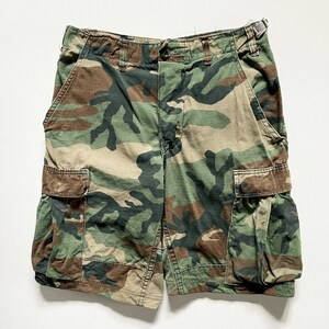 SALE*USA made UNKNOWN wood Land duck cargo short pants custom *38 shorts Old military . interval the US armed forces U.S.ARMY half 