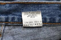 ★00s メキシコ製 Levi'sリーバイス 550 デニムパンツ w32★SDP1959 オールド ジーンズ テーパード バギー ワイド ストーンウォッシュ_画像7