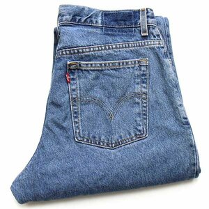 ★00s メキシコ製 Levi'sリーバイス 550 デニムパンツ w35★SDP1960 オールド ジーンズ テーパード バギー ワイド ストーンウォッシュ