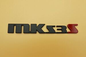 スズキ スペーシア ギア カスタム MK53S Handmade Emblem オリジナル 手作りエンブレム (艶消しブラック+レッド)