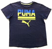 プーマ キッズ150 ビッグロゴ デカロゴ Tシャツ コットン スポーツ　　タウンユース PUMA 子供服 早2271_画像1