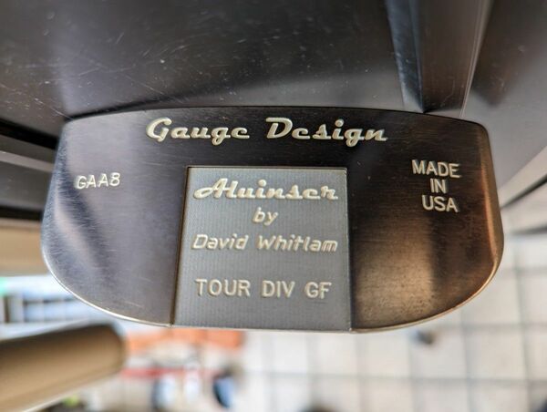 貴重&未使用 ゲージデザインパター Aluimser David Whitlam Putter 1st Run 1 of 500