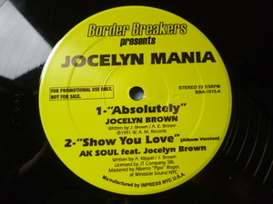 Jocelyn Brown / Absolutely 試聴可 レア ソウルフルR&B グルーヴィ　Somebody Else's Guy - A.K. Soul / Show You Love 収録