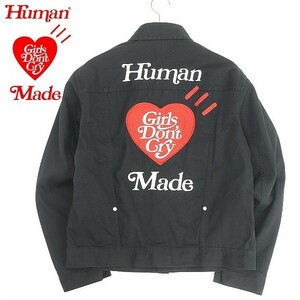 新品●HUMAN MADE ヒューマンメイド × Girls Don’t Cry ガールズ ドント クライ WORK JACKET ジャケット 黒 ブラック L