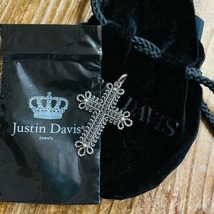  new goods Justin Davis SPJ849 GYPSY CROSSjipsi- Cross pendant regular price 60,500 jpy postage 370 jpy ~ JUSTIN DAVIS necklace black stone regular goods 