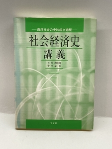 社会経済史講義:西洋社会の史的成立過程 学文社 天川 潤次郎