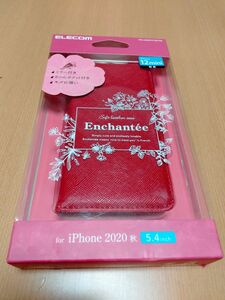 エレコム iPhone 12mini 手帳型カバー ミラー付き