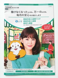 【送料無料】桐谷美玲　三井住友海上あいおい生命　パンフレット　きりたにみれい