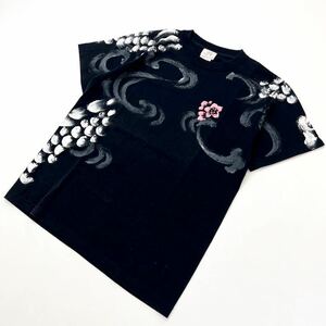 MATILDY ☆ 和柄◎ 背面 龍 ドラゴン 半袖 Tシャツ ブラック M 春夏 大人 ラフスタイル やんちゃ カジュアル ストリート マチルディ■G235