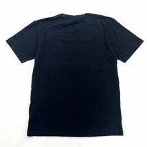 Champion ☆ 胸ロゴ プリント◎ ブラック 半袖 Tシャツ M 定番 スポーツ アメカジ ストリート スケーター 古着MIX チャンピオン■L257_画像3