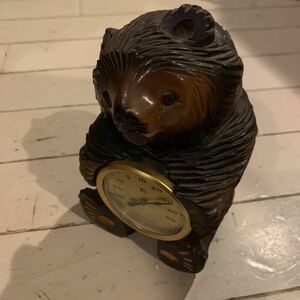 木彫りの熊 温度計 北海道 お土産 昭和レトロ こぐま
