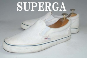 ★ DSC2324 ★ Удивительно 1000 иен полностью распродан! Superga ◆ Белый/Низкий/Слип Отличное присутствие! Вечная модель Королевской дороги! Популярное разогрев