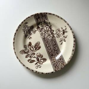  Франция античный Emile Bourgeoisemi-ru* Bourjois /. цветок . гонки. flat тарелка plate (c)