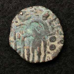 中世インド チョーラ朝 ラージャラージャ1世時代 Massa銅貨（985-1014） [E1846]コイン