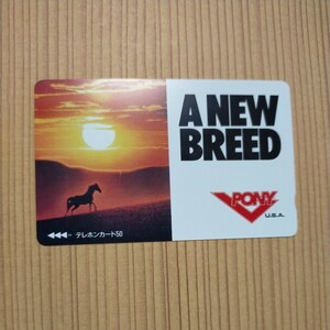  telephone card A NEW BREED PONY U.S.A horse 50 times unused goods 