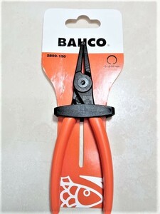 未使用 BAHCO バーコ 穴用スナップリングプライヤー 2800-150