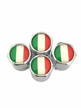 D イタリア 国旗 ステッカー バルブキャップ エンブレム ランボルギーニ Lamborghini アヴェンタドール ガヤルド ムルシエラゴ_画像3