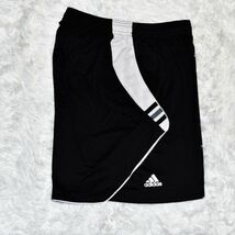 ★①★adidas★アディダス★CLIMA COOL 黒色　ブラック　ゴム＆紐付きハーフパンツ#ショート短パン　L・２XO　80～105㎝M/L・LL　_画像5