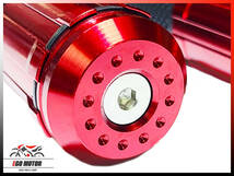 a05RD アルミグリップ バーエンド一体型 赤色 ハンドル 22.2mm シグナスX/マジェスティ125 BW'S100/BWS100/BW'S125/BWS125/NMAX125/NMAX155_画像2