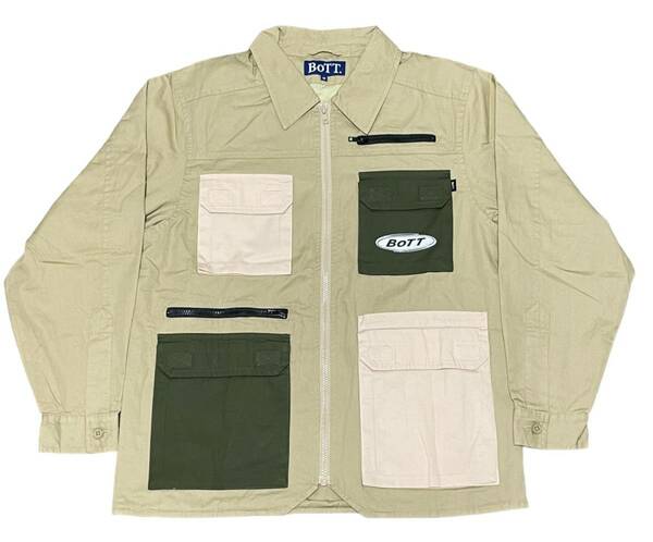 【美品】BoTT ボット【Multi Pocket Jacket Khaki】マルチ　ポケット ジャケット カーキ 定価36,300円 Mサイズ