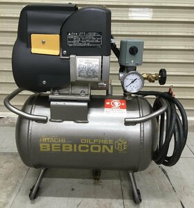 [ secondhand goods ]* Hitachi super oil free be Vicon 0.2LE-8T three-phase 200V 50/60Hz common use ITM7U3J6WHBC