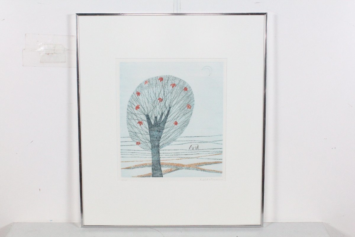 Abholung oder Lieferung in der Präfektur Saitama durch den Kunden organisiert Keiko Minami Early Winter Tree Kupferstichätzung KAIGADO Painting Hall [Aktueller Artikel], Kunstwerk, drucken, Kupferstich, Radierung