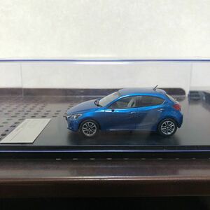 330 1/43 ハイストーリー マツダ MAZDA ４代目デミオ DJ型 DEMIO XD ツーリング 2014 ミニカー　ダイナミックブルーマイカ 車 完成品 模型