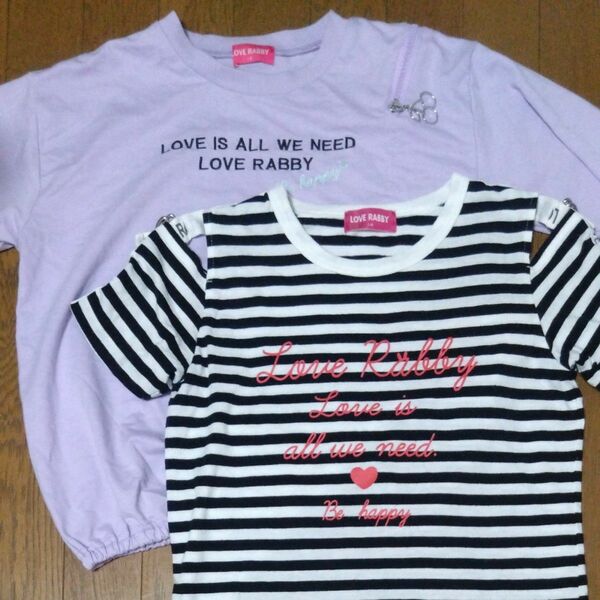 LOVE RABBY半袖Tシャツ2枚セット