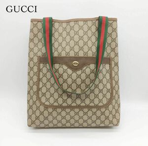 美品 GUCCI グッチ GGスプリーム シェリーライン ショルダーバッグ トートバッグ