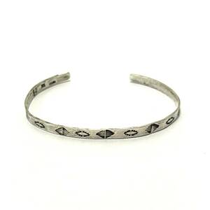  Navajo stamp Work silver 925 bangle bracele Indian jewelry Native American n sterling silver 