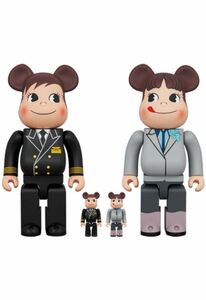 BE@RBRICK for ANA CAPTAIN ポコちゃん & CA10代目 ペコちゃん 100％ & 400％ 4体セット