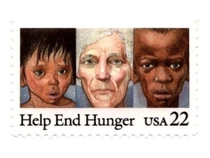 1985年 Help end hunger 記念切手 22セント ②