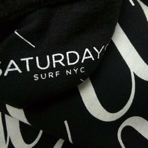 ◆国内正規 beams購入 SATURDAYS SURF NYC サタデーズサーフ ニューヨークシティ ロゴプリント クルーネック Tシャツ 黒 サイズXSの画像2