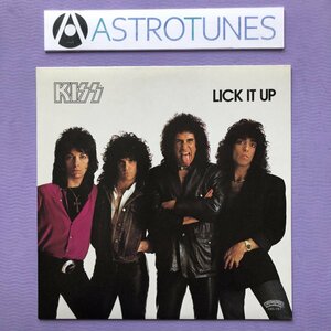 傷なし美盤 美ジャケ 美品 キッス Kiss 1983年 LPレコード 地獄の回想 Lick It Up 国内盤 帯付 Eric Carr Vinnie Vincent Rick Derringer