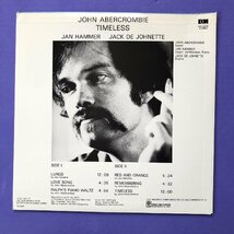 原信夫Collection 美盤 ジョン・アバークロンビー John Abercrombie 1975年 LPレコード Timeless 国内盤 Jan Hammer, Jack De Johnette_画像2