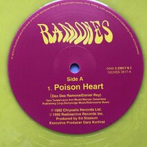 美盤 激レア 1992年国オリジナルリリース盤 ラモーンズ ramones LPカラーレコード Poison Heart Poison Heart 英 Punk ペラジャケ_画像7