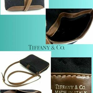 ティファニー　Tiffany　ショルダーバッグ　斜め掛けバッグ　美品　オールドティファニー　