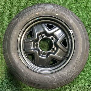 AC219-305 ほぼ新品 BS 22年製 DUELER H／L 852 ジムニー 175/80R16 91S 【 1本 】スチール 5.5J 5穴 139.7 +28 108mm スペア