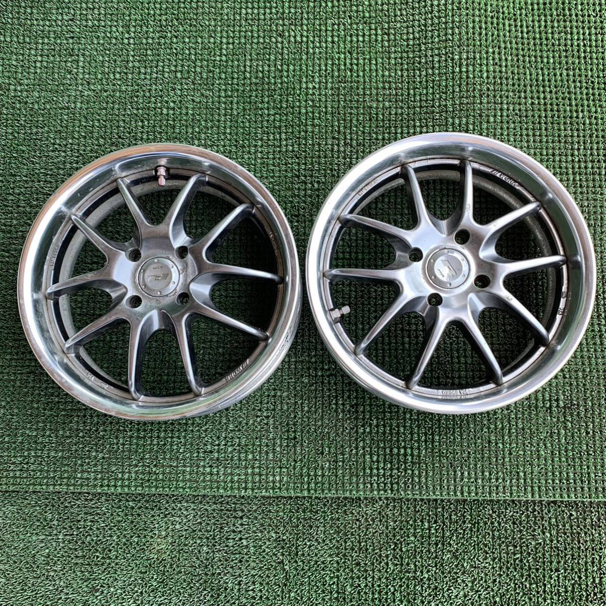 オフクーポン付 WORK S2R 14インチ 7J +13 4穴 P.C.D100 深リム