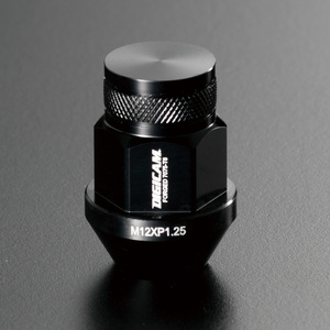 [送料無料] [DIGICAM] [K-SPEC] [品番:AN6F3512BK-DC16] [アルミナット 19HEX 袋 35mm 1.25 ブラック] [M12] [16個] [レーシングナット]