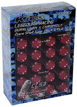 送料無料 KYO-EI (品番:CL53-13U) LEGGDURA RACING Shell Type Lock & Nut Set M12 x P1.25 (CL53) (ブルー) (20個 1台分) (Kics)_画像5