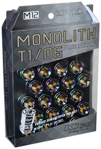 送料無料 KYO-EI 品番:MN01N Kics MONOLITH T1/06 [M12 x P1.5] 20PCS (19/21HEX) 20個(1台分) ネオクローム ロックナット 盗難防止_画像2