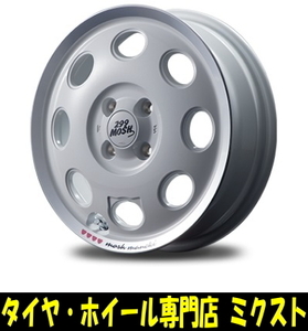 業販限定販売 15インチ MOSH MANEKI 4.5J+45 4-100 特選タイヤ 175/55R15 4本セット Shiro ホワイト 夏タイヤ MID 299 モッシュ 67φ