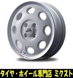 業販限定販売 15インチ MOSH MANEKI 4.5J+45 4-100 特選タイヤ 165/50R15 4本セット Shiro ホワイト 夏タイヤ MID 299 モッシュ 67φ