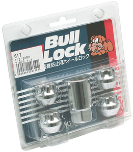 送料無料 KYO-EI Bull Lock for Import Car ブルロック (品番:617) 21HEX 1/2 RH (全長:16mm) 60度テーパー メッキ 貫通 ロックナット