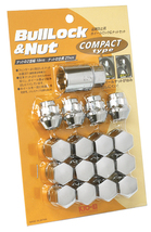 送料無料 新品 KYO-EI Lock Nut COMPACT TYPE [品番:K601] M12×P1.5 19HEX [ナット12個 / ロック4個] メッキ 全長:27mm (ショートタイプ)_画像1