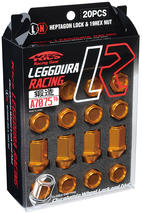 送料無料 KYO-EI (品番:KIC3E) Kics LEGGDURA RACING (Lock & Nut SET) 20pcs M12 P1.25 19HEX 20個(1台分) グリーン ロックナット付_画像5