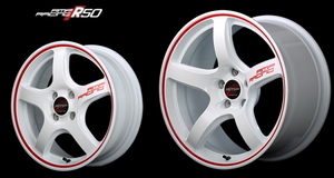 [業販限定販売] 18インチ RMP RACING R50 8.5J+45 [大型タイプ セダン/ミニバン/SUV] [4本セット] [MID] [ホワイト/リム レッドライン]